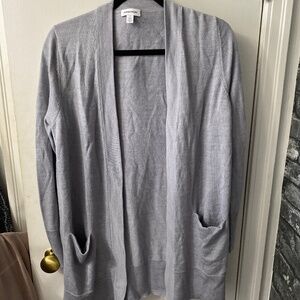 -Nordstrom merino wool blend cardigan with pockets size S, lilac